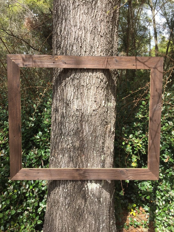 LARGE wood frame rustic wood framecottagerustic