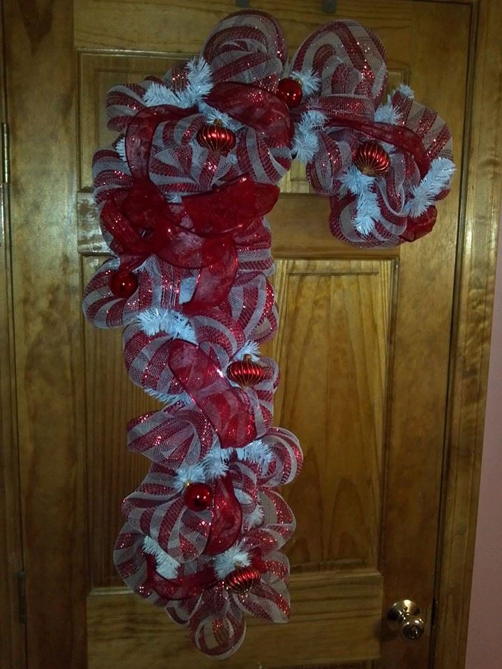 Candy Cane Wreaths