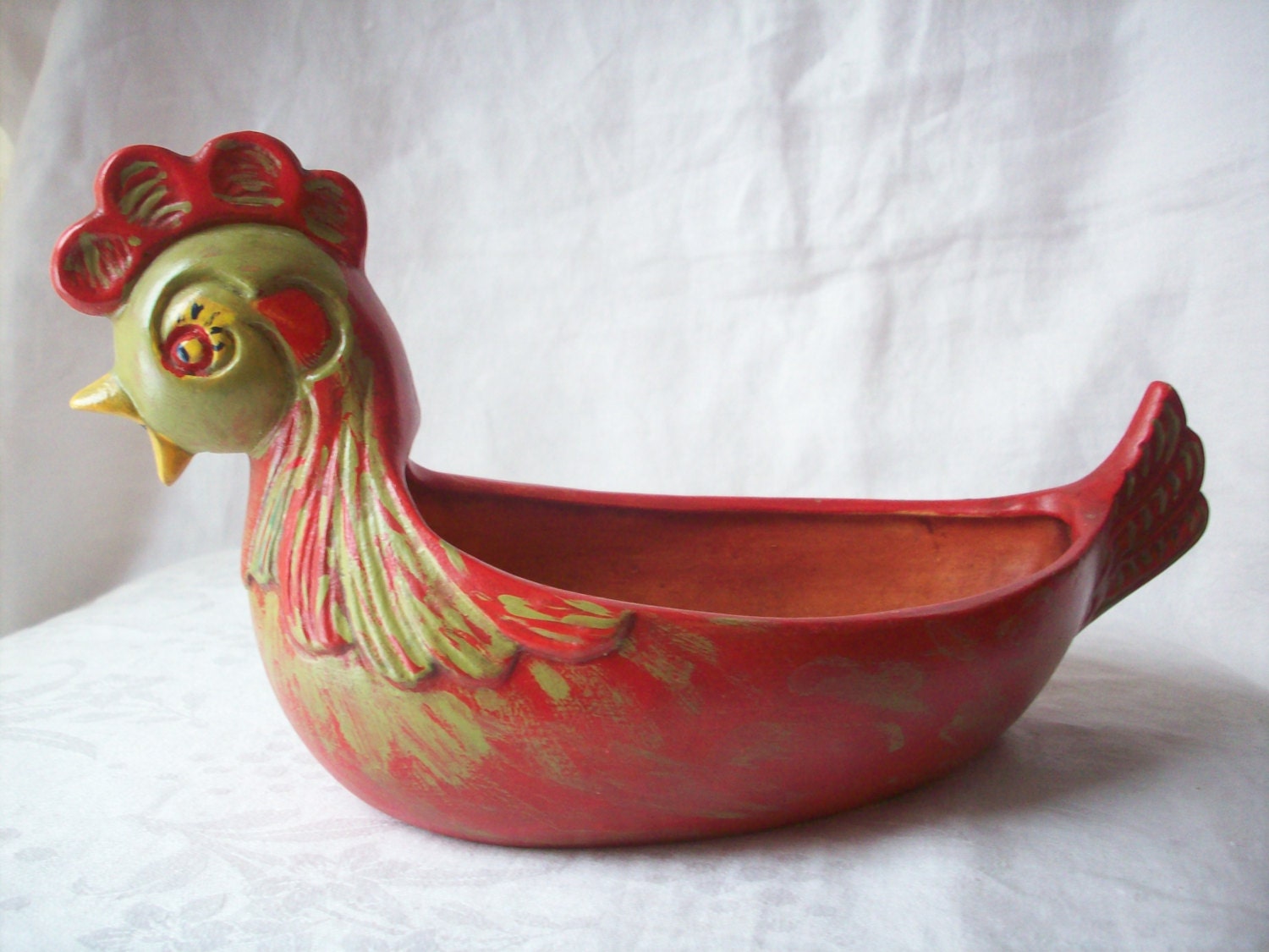 Vintage Ceramic Chicken Bowl