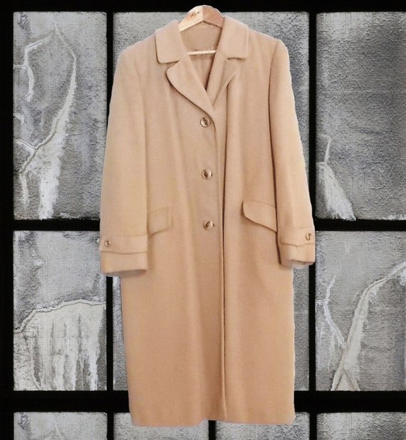 100% Camel Hair Coat / Full Length Winter Coat by SmallbonesStudio