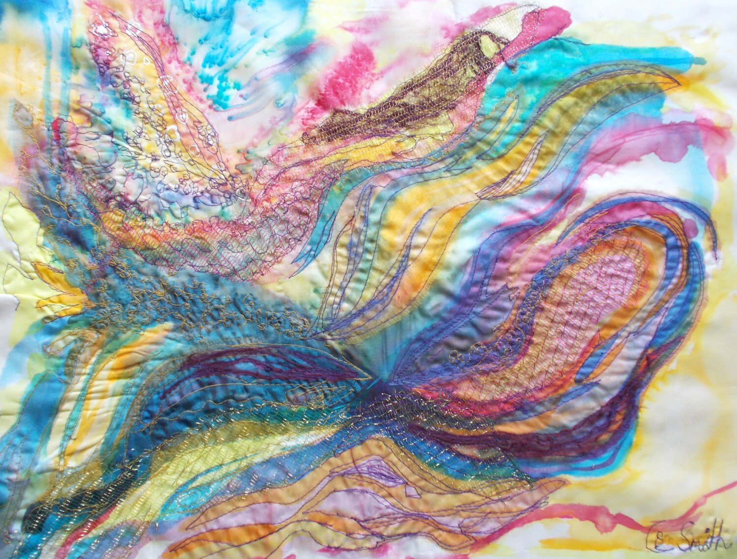 painting on silk screen