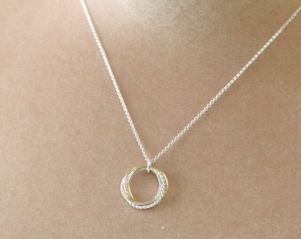 4 best friend necklace, bridesmaid jewelry, 40th birthday gift, 4 sister necklace, bridal party jewelry - Lilia
