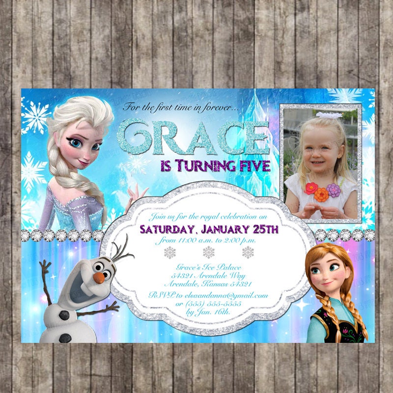 Custom Personalized Frozen Birthday by IrrelephantDesigns on Etsy