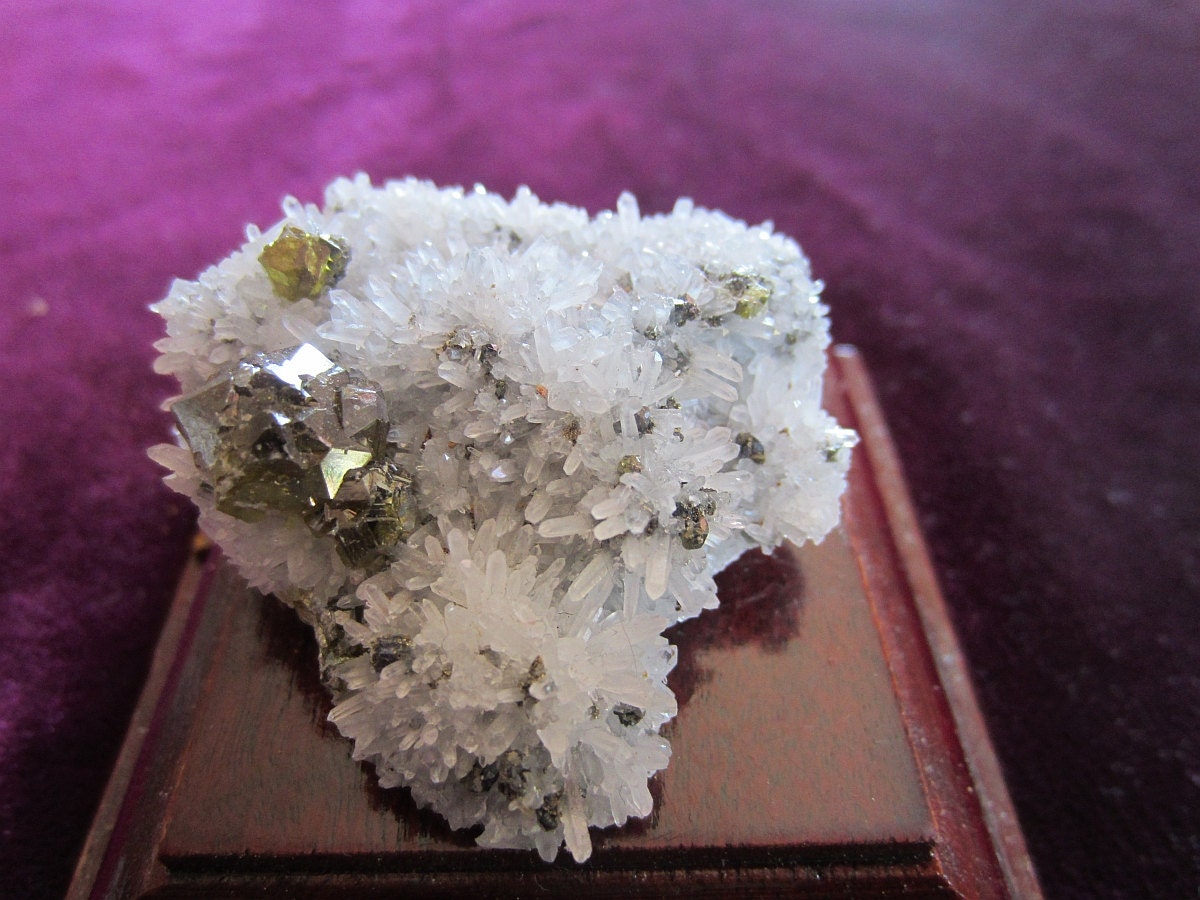 Quartz Crystals Galena lead Pyrite and by Collectorman2008 on Etsy