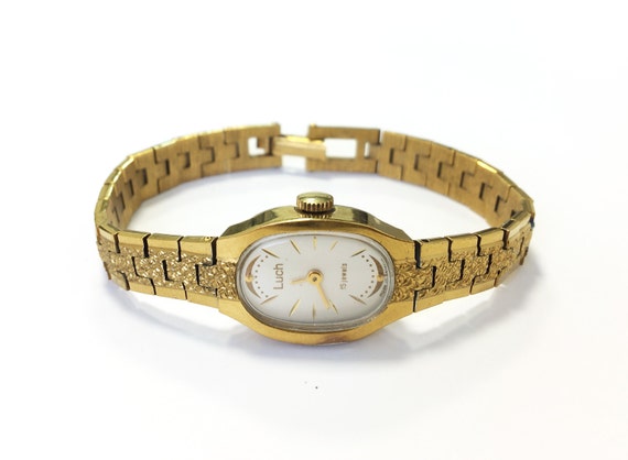 Gold vintage watch. Soviet watch Women's watch by MyTinyTree
