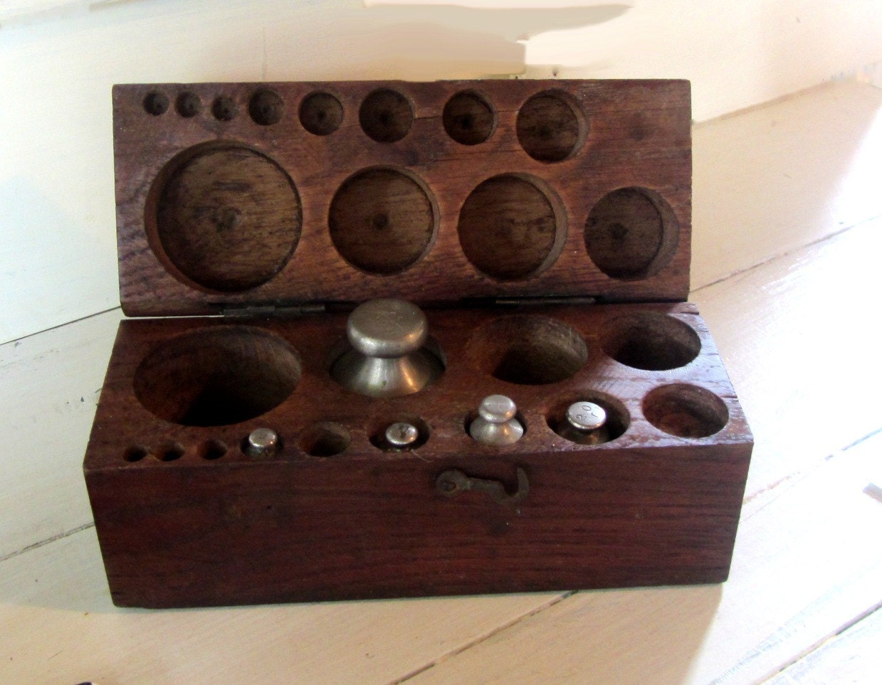 Scale weights apothecary lab equipment apothecary box wood