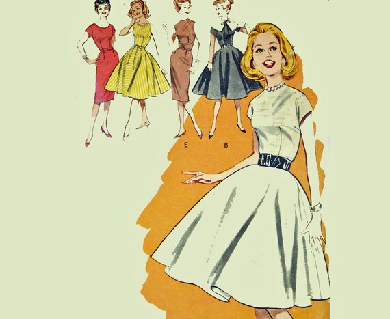Vintage 50s Teen Dress Pattern 1950s Juniors Butterick Vintage 50s Teen Dress Pattern 1950s Juniors Butterick