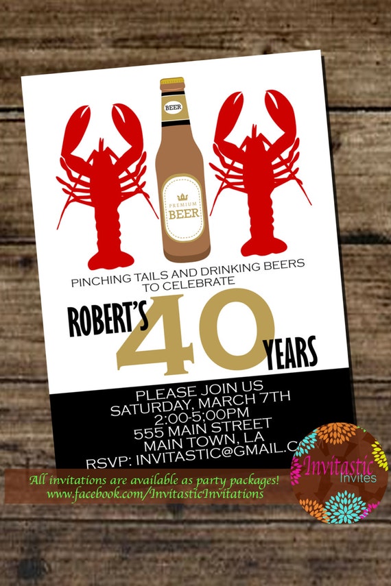 Seafood Boil Party Invitations 2