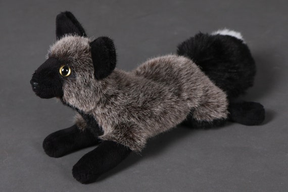 reserved merla the silver fox plush animal reserved merla the silver fox plush animal