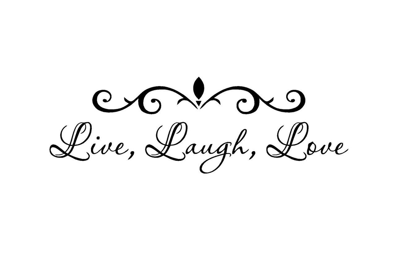 Script Live Laugh Love Stencil Wood by Jennawoodburlapcraft