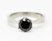 Black diamond engagement rings popularity