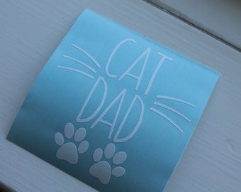 Car Decal Cat Dad, Cat Lover