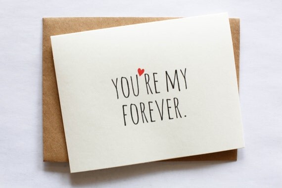 Cute You're My Forever Card. Valentine's Day by SilviaVeronica