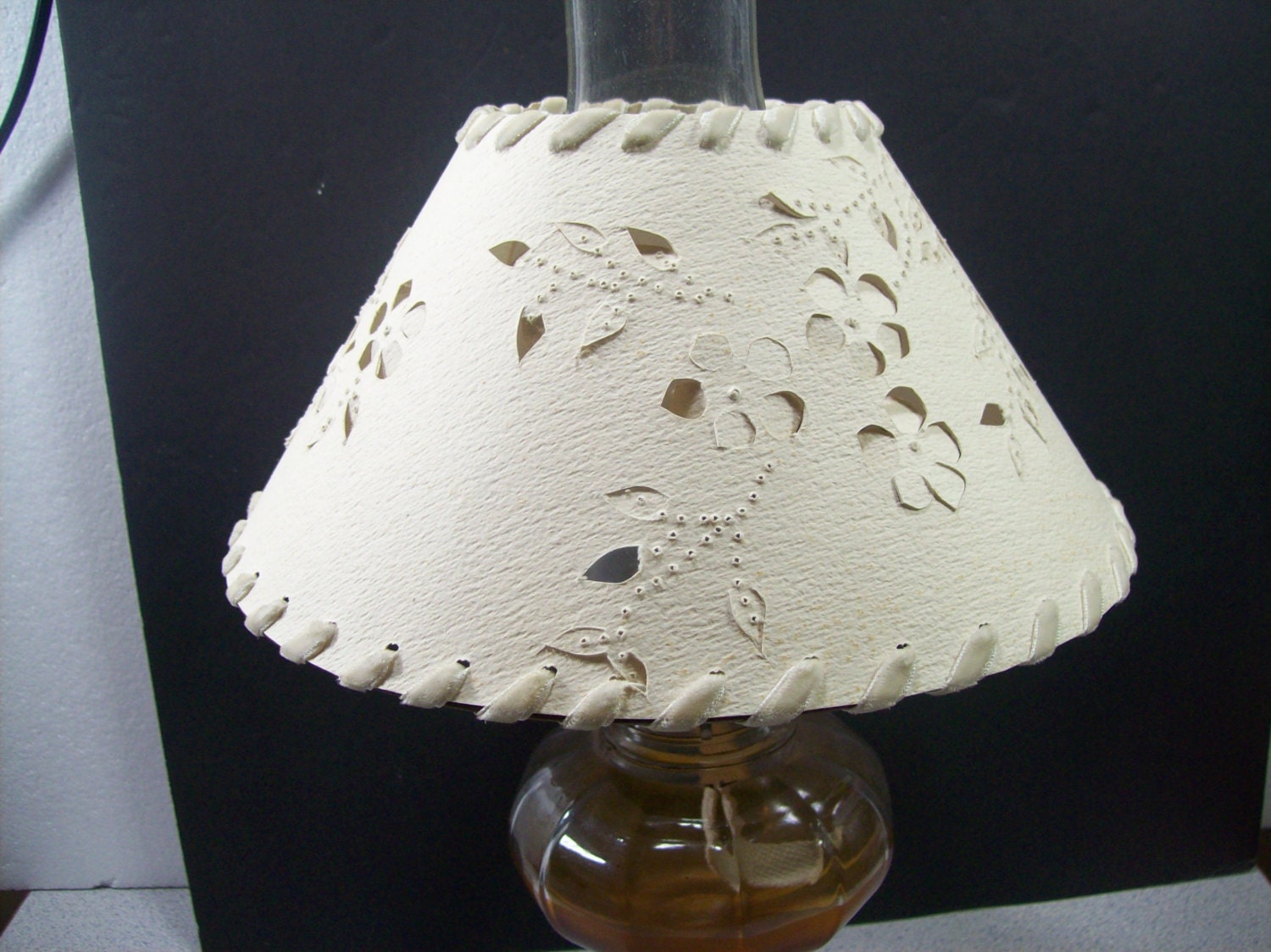 Vintage Lamp Shade Hand Cut And Pierced by RichmondGeneralStore