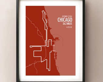 Chicago Marathon Print 2014