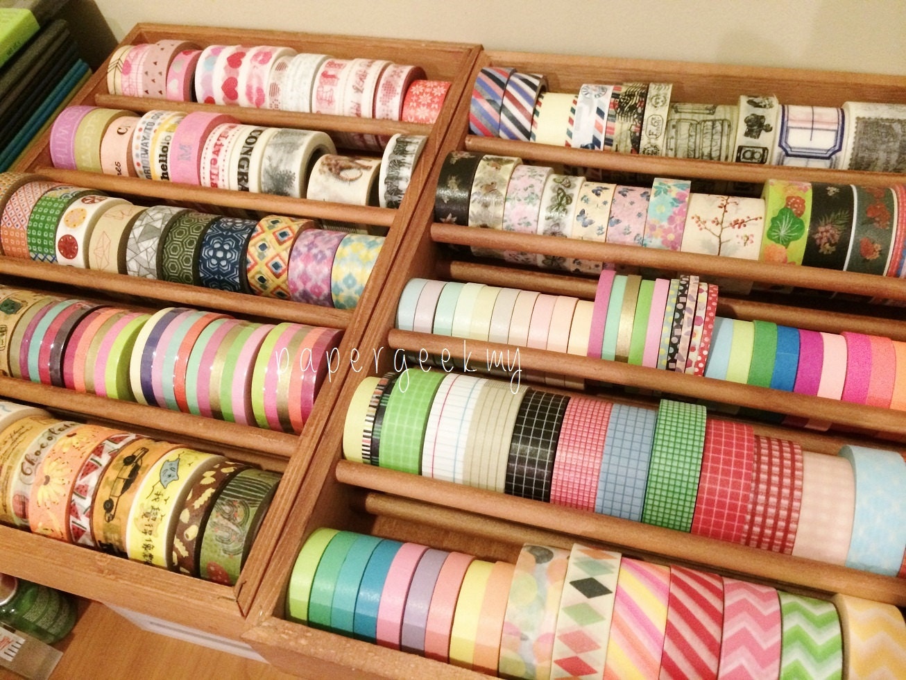 Washi Tape Organizer Washi Tape Rack Natural By PapergeekMY   Il Fullxfull.767694311 18qk 