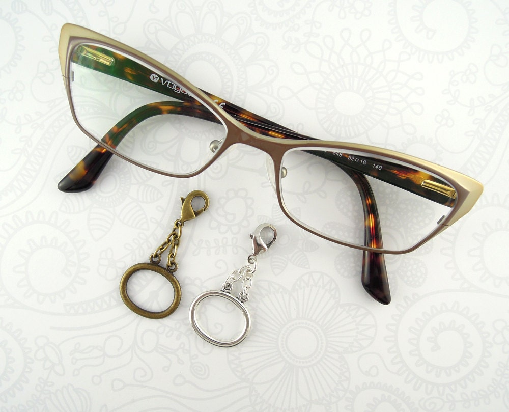 Eyeglasses Holder Loop Zipper Pull Clip On Ring for