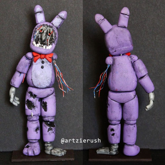 Withered Bonnie Polymer Clay Figurine from Five Nights at