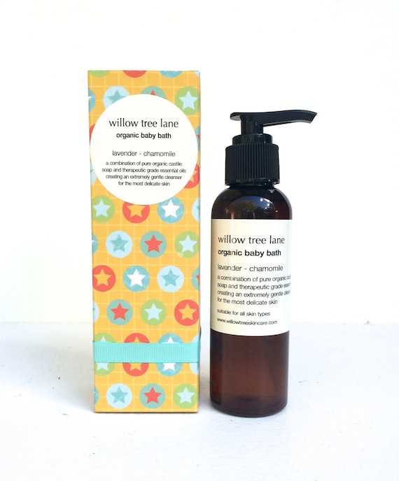 Organic Baby Bath Natural Castile Olive Oil by willowtreeskincare