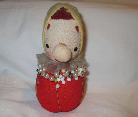 Vintage Made in Japan Old Lady Pin Cushion