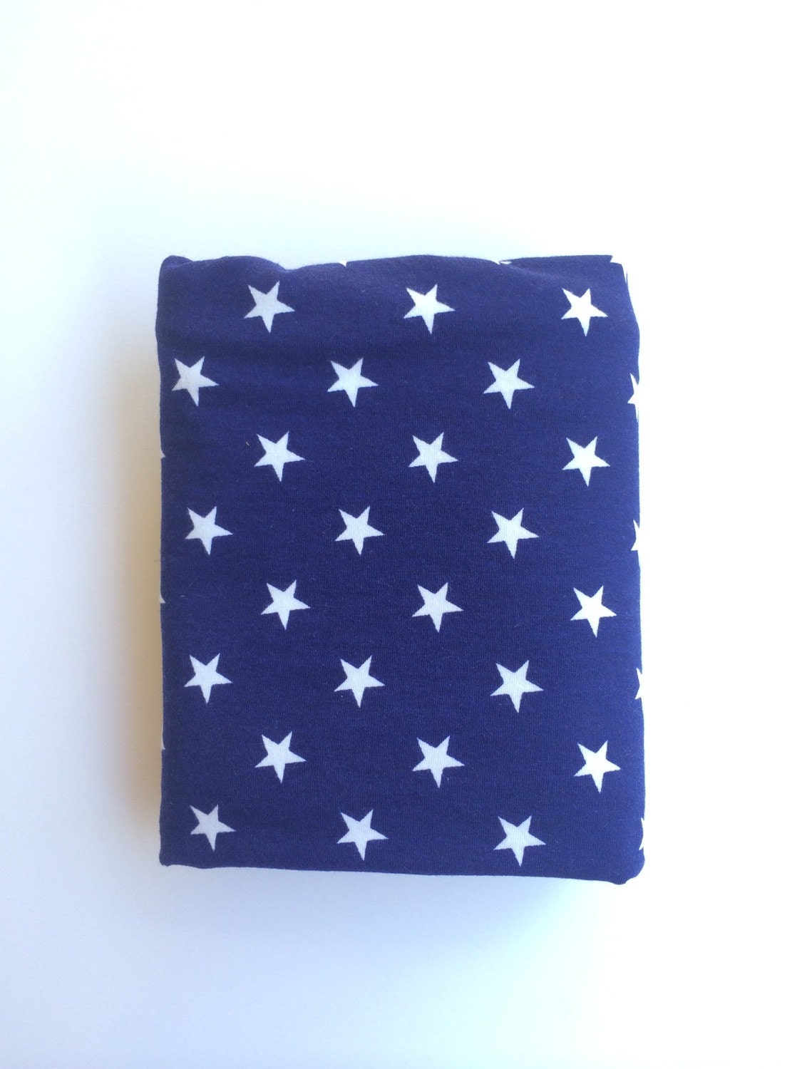 SALE Navy and white stars baby swaddle blanket