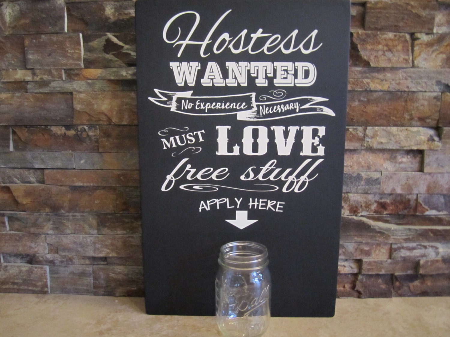 Hostess Wanted Sign