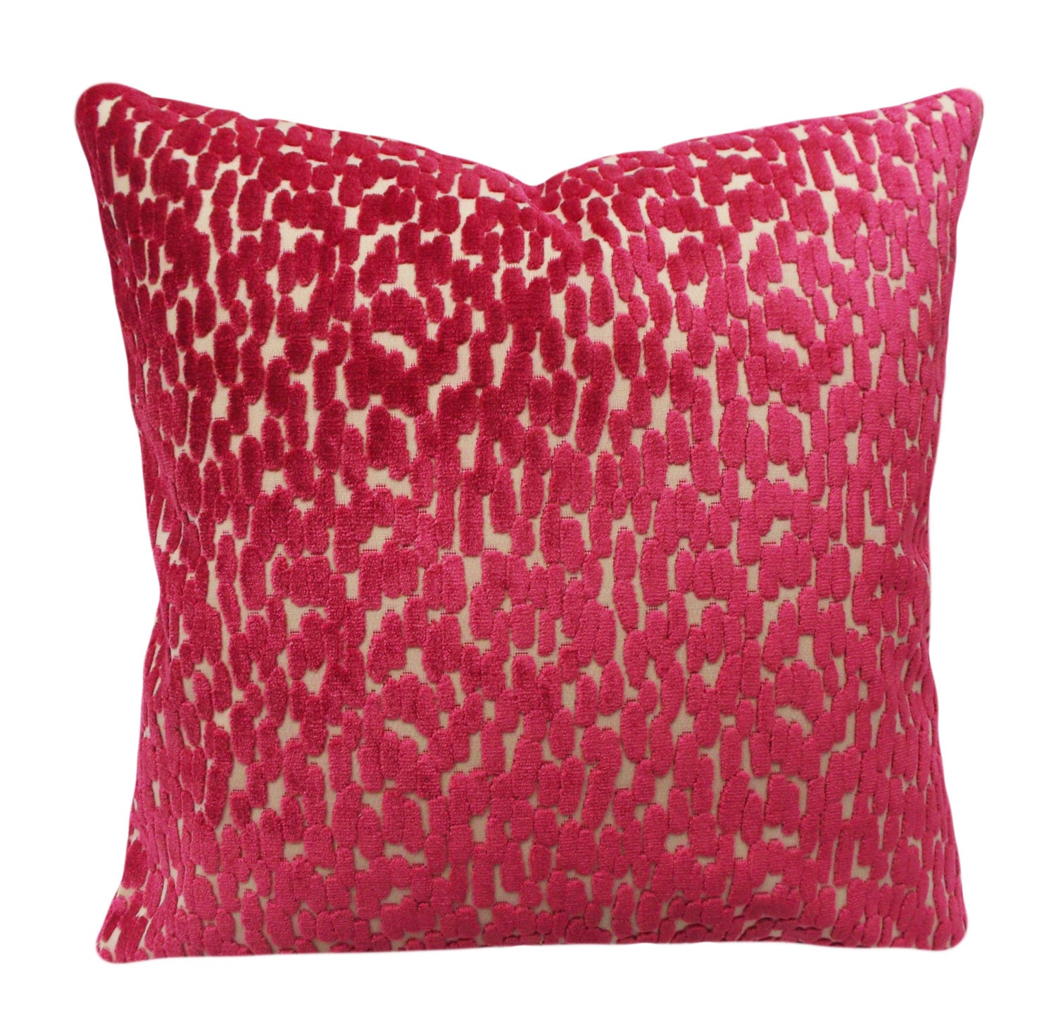  Pink  Velvet  Floral Decorative Pillow  Cover by PillowTimeGirls