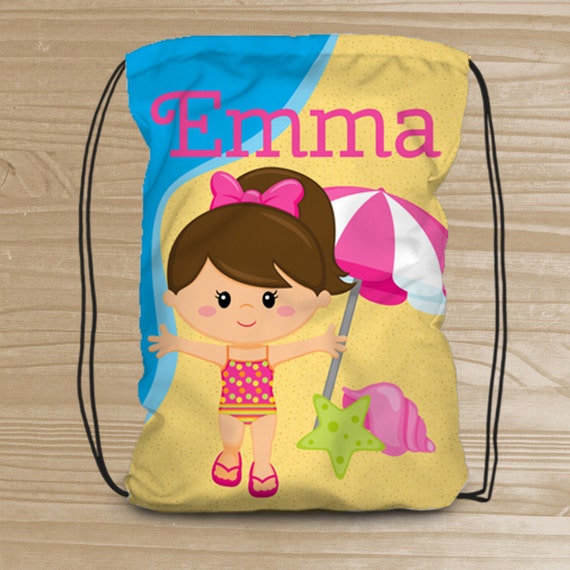 ... Kids - Beach Backpack for Girls - Kids' Beach Fabric Bag - Beach