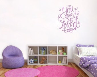 You Are So Loved Harry Potter Wall Decal Quote