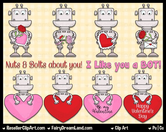 robot valentine clip art - photo #50