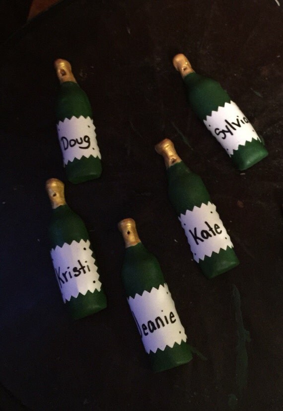 Wine bottle ornaments