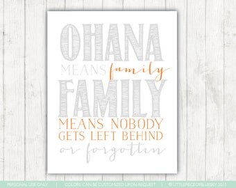 Ohana means family | Etsy