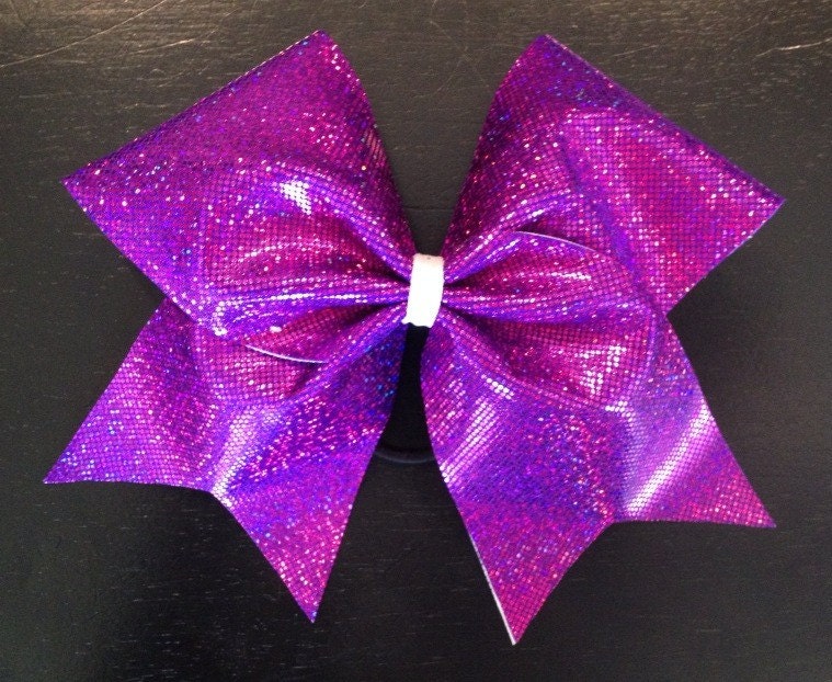 Purple Cheer Bow