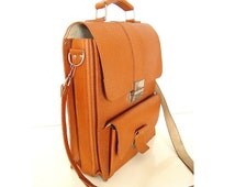 Handmade Genuine Leather Messenger Bag 15.4-inch Laptop Bag MacBook ...