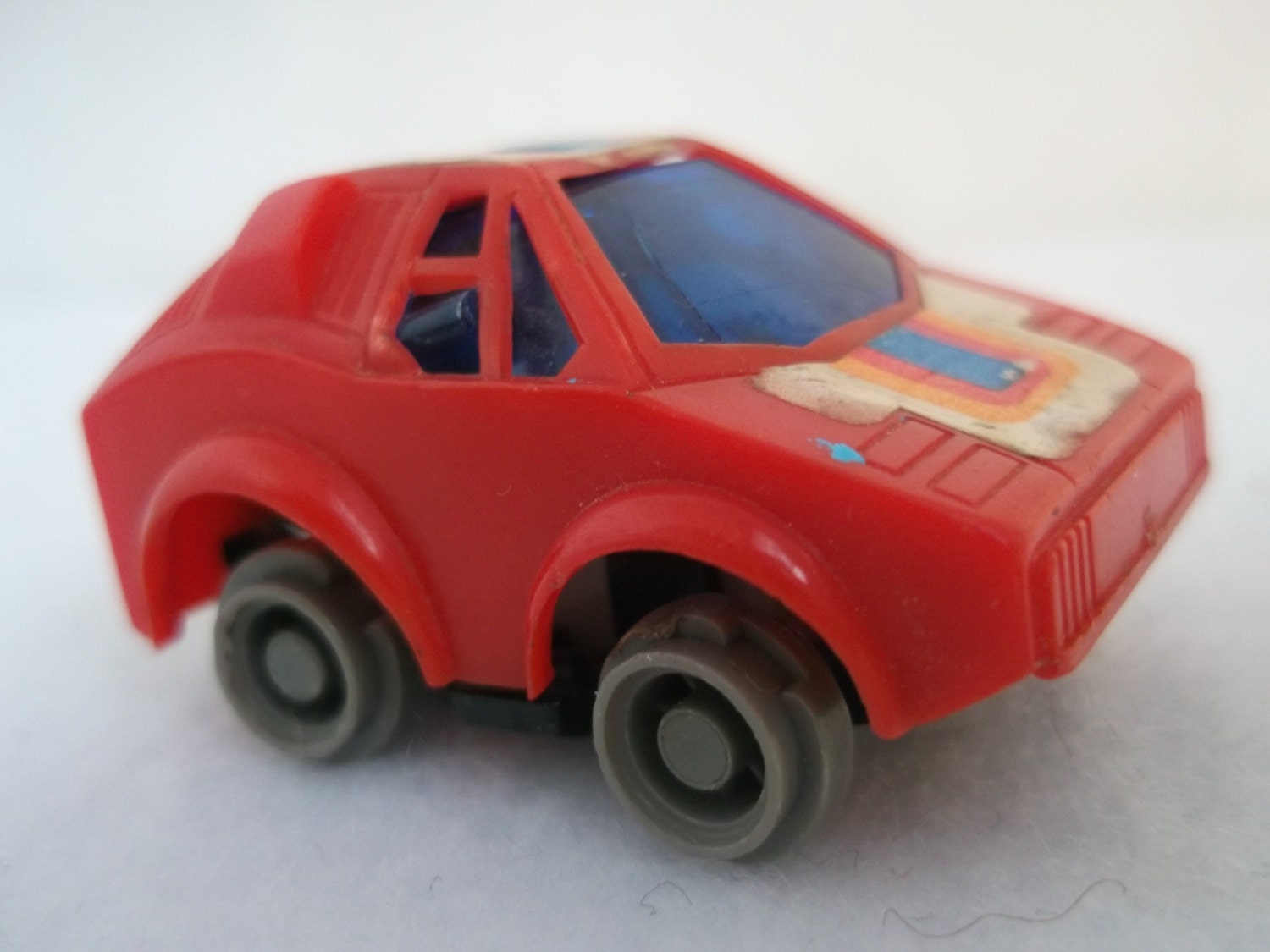 toy car with a penny in the back