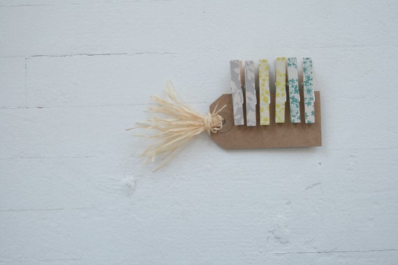 Floral Clothespins