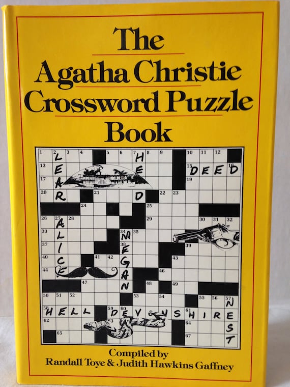 AGATHA CHRISTIE CROSSWORD Puzzle Book 44 puzzles with words