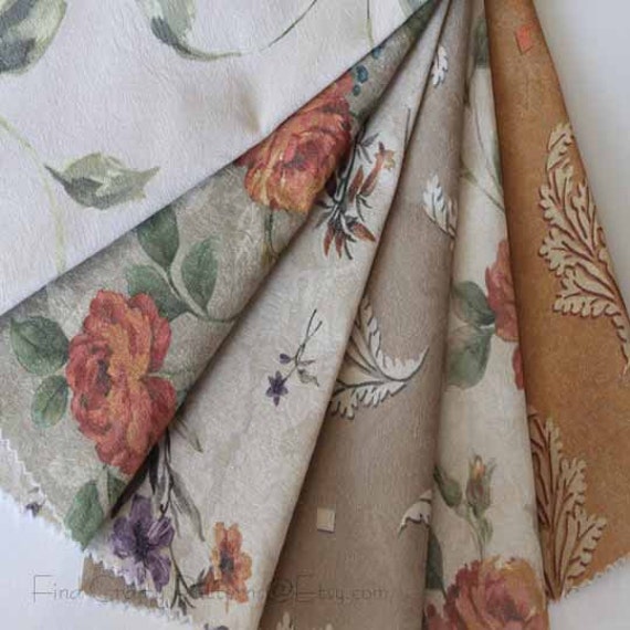 Fabric Remnants Medium Weight Polyester Cotton Home Decor