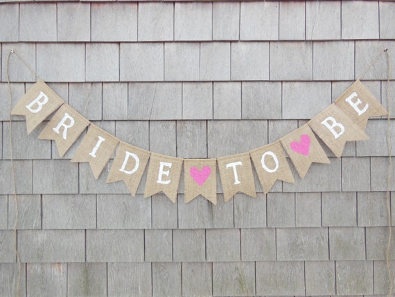 Bride to be Banner Bride to be Bunting by IchabodsImagination