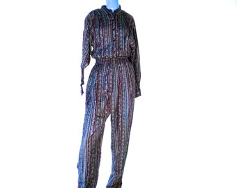Vintage 80s Jumpsuit One Piece Romper