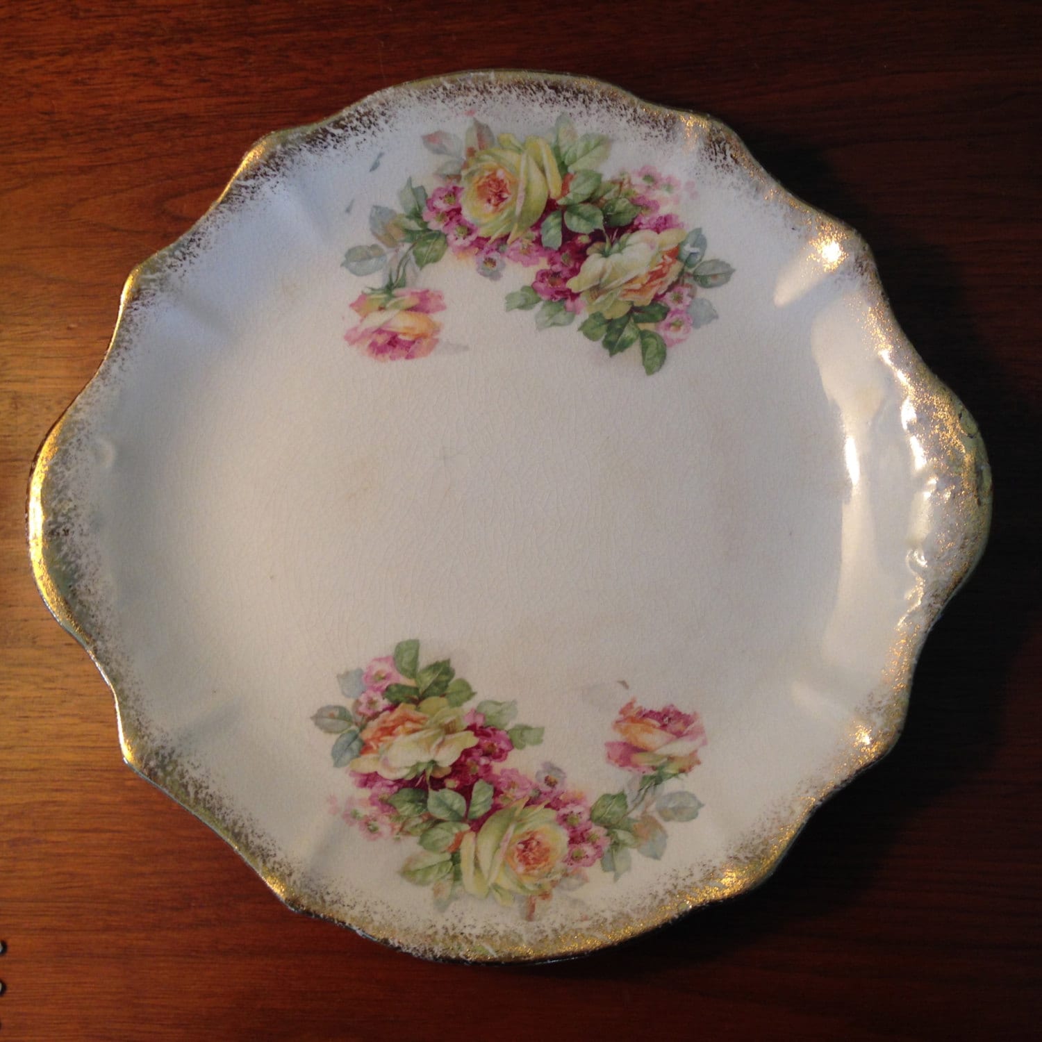 Vintage rare New Jersey China Pottery Company plate from the