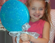 Tween Wall Decor, Blue Room Decor, Giant Fake Lollipop for Your Wall, Pageant - il_214x170.700809719_jwqw