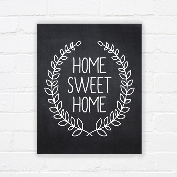 home sweet home printable printable quote art by whereisalex