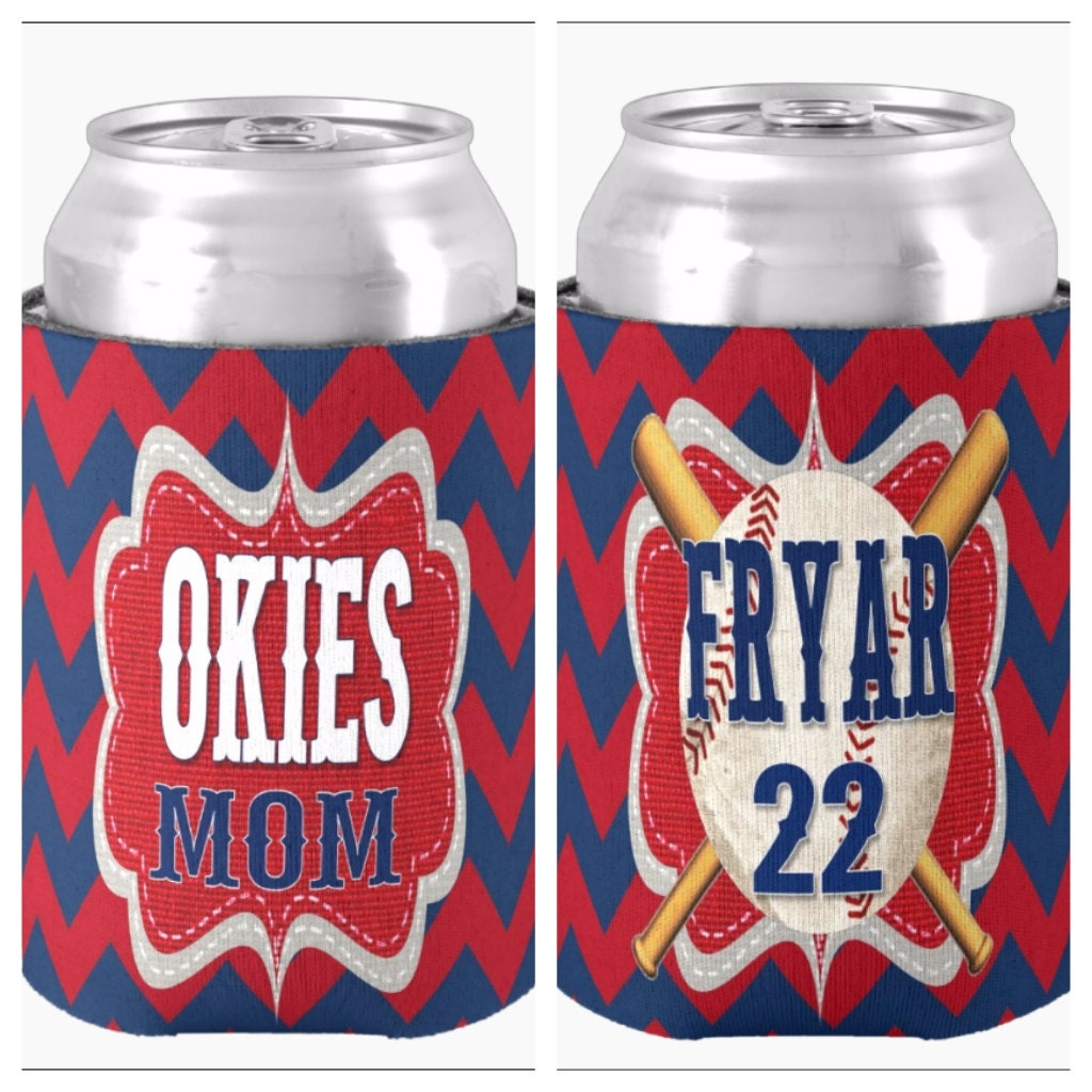 Personalized Baseball Team Mom Koozie by RebelandSass on Etsy