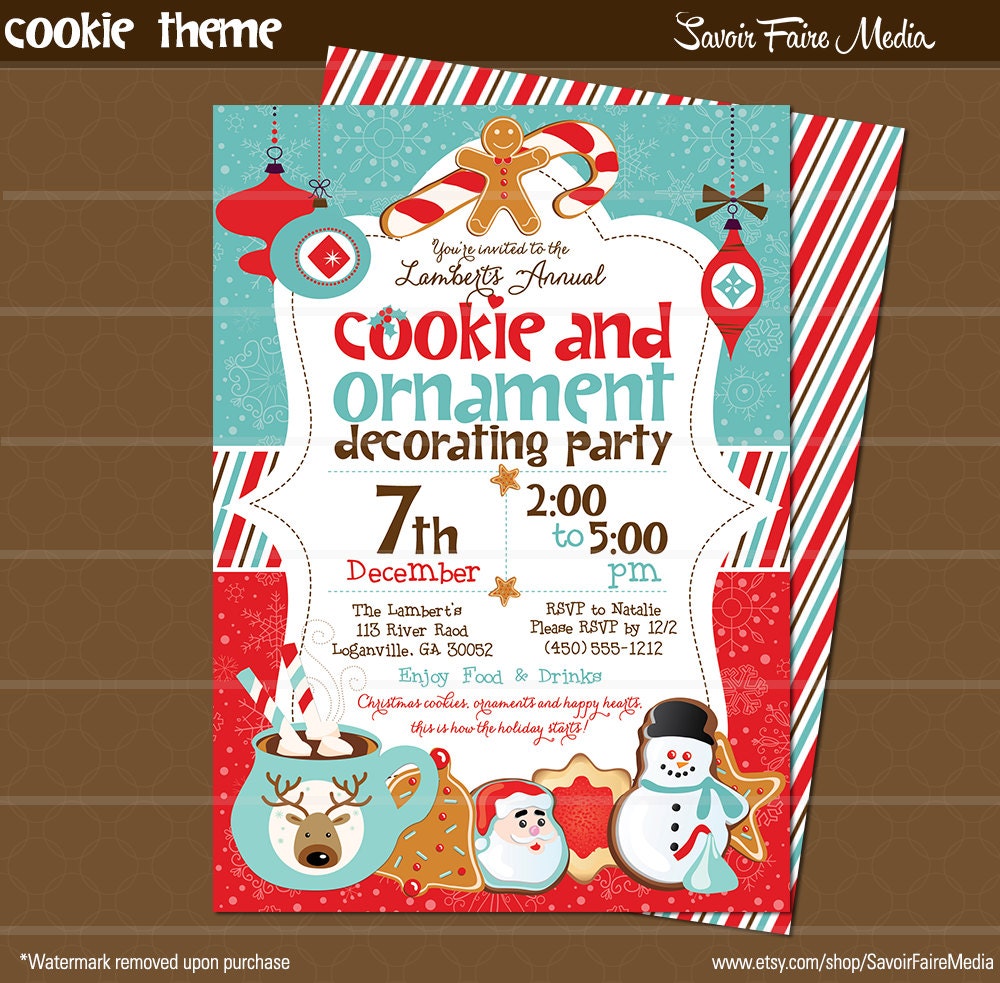 Free Printable Cookie Decorating Invitations 5