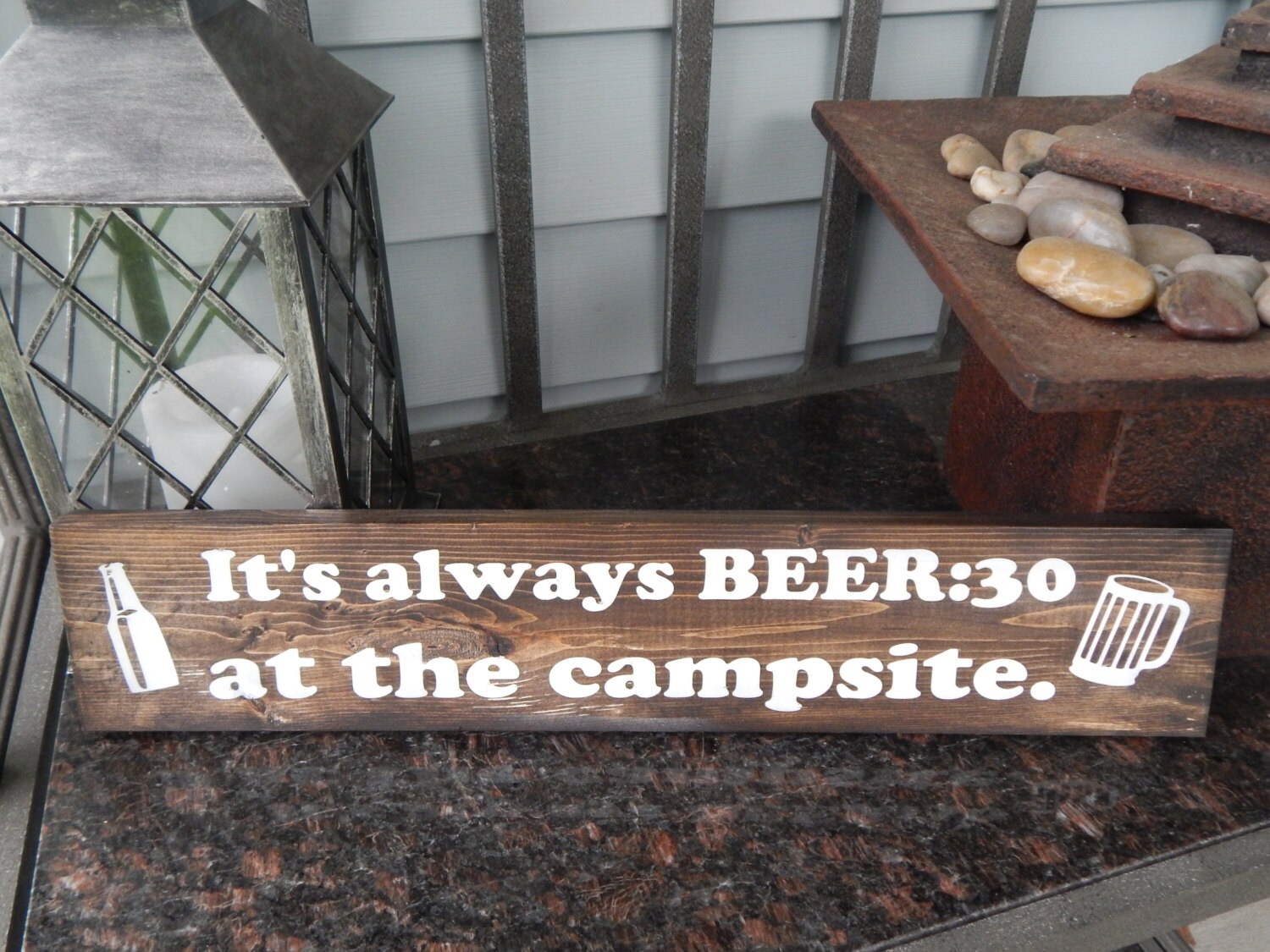 Funny beer quote sign campsite decor camper decor indoor