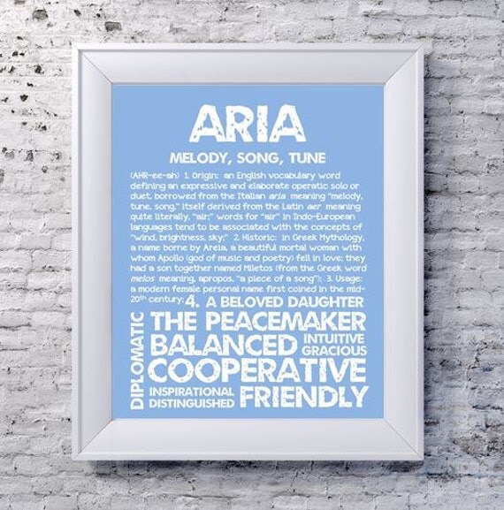 aria meaning name
