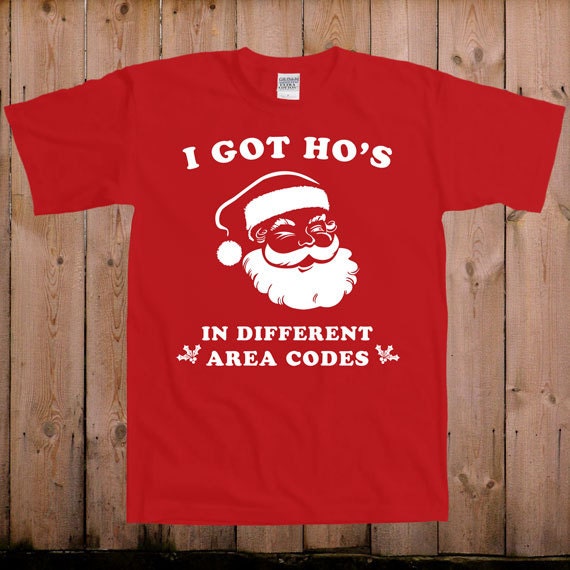 Santa T Shirt Offensive Christmas shirt funny Santa Claus