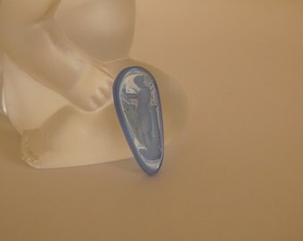 GREEK MUSE Erato baby blue Venetian Intaglio, teardrop ~ Tassie Cameo Grand Tour Intaglio ~ loose unset Tagliamonte intaglio