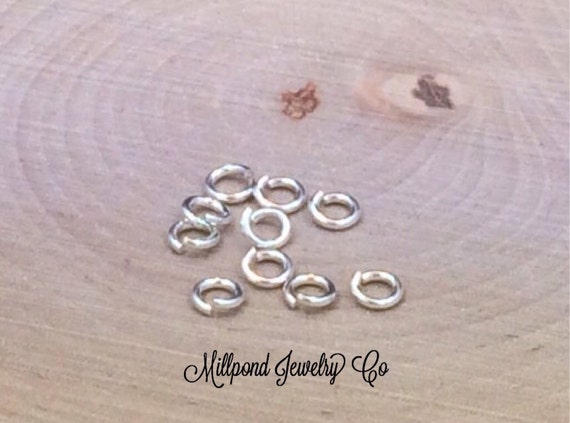 Hard Snap Jump Rings, Locking Jump Rings, Jump Rings, Sterling Silver ...